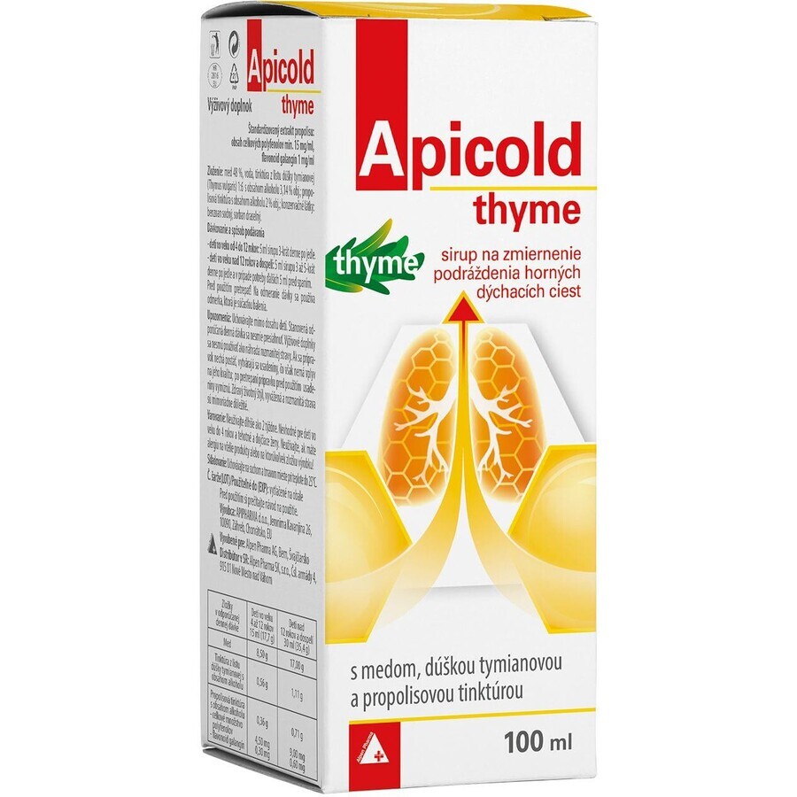 Sirop de thym Apicold 100 ml