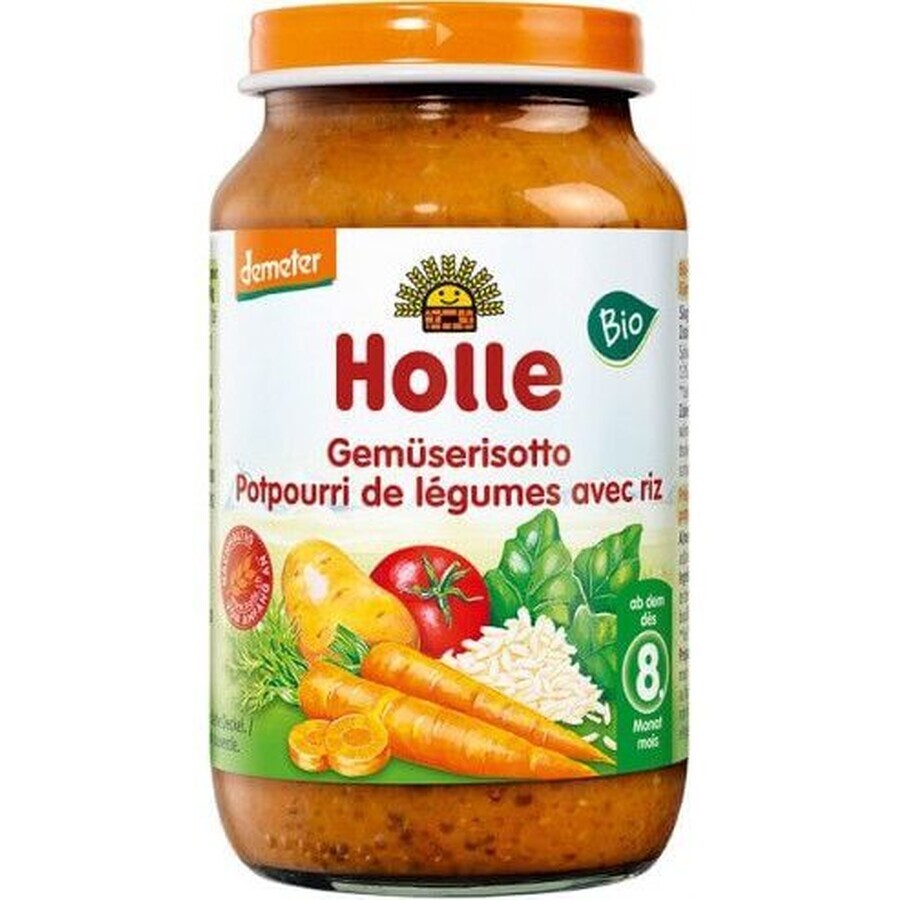 Risotto aux légumes du petit-déjeuner pour enfants Holle Organic