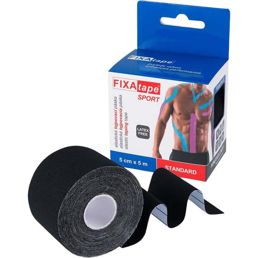 FixAtape STANDARD ruban sportif 5cm x 5m noir