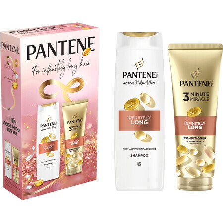 Set de produse Pantene Pantene Infinitely Long: șampon 400 ml și ser 220 ml