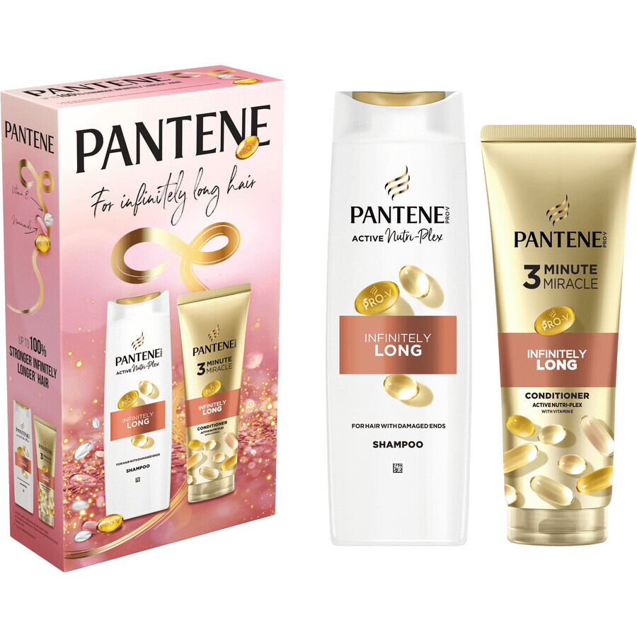 Set de produse Pantene Pantene Infinitely Long: șampon 400 ml și ser 220 ml