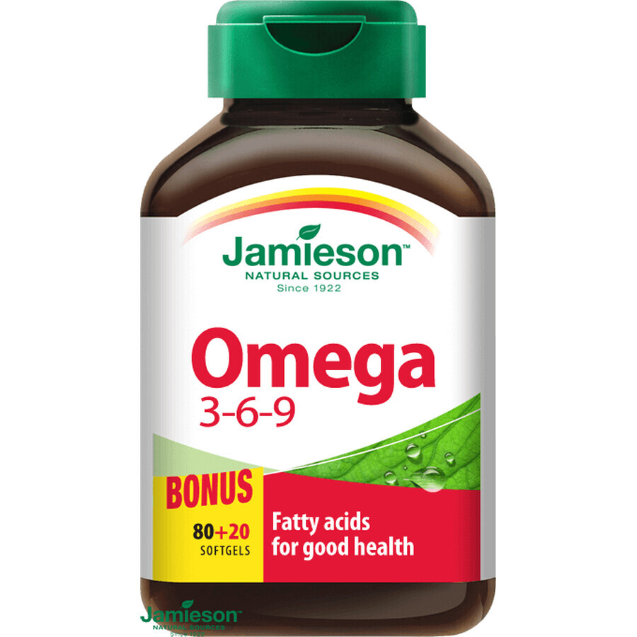 Jamieson Omega 3-6-9 100 gélules