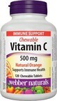 Webber Naturals Vitamine C 500 mg orange naturelle, 120 pcs