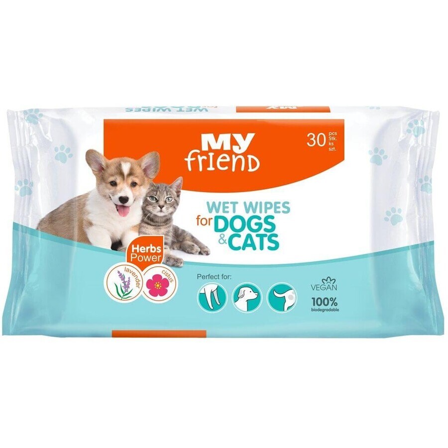 My Friend Lingettes humides pour chiens et chats 30 pièces