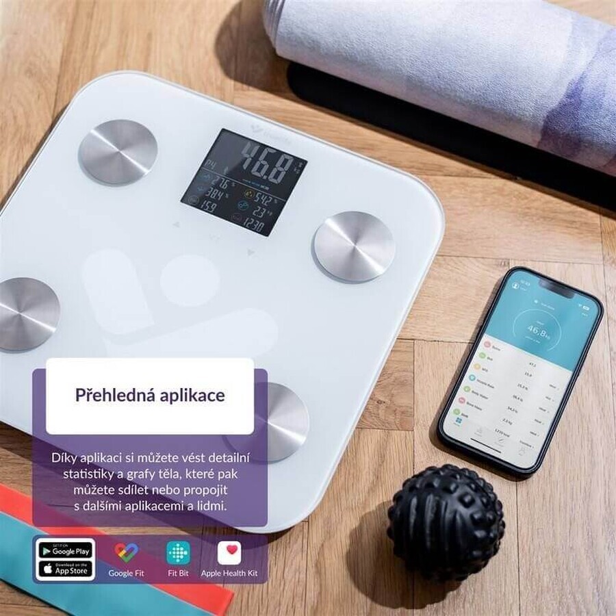 TrueLife FitScale W6 BT Pèse-personne Bluetooth