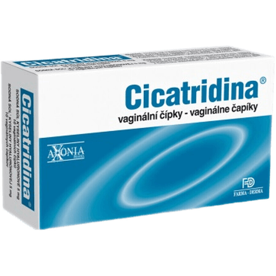 Cicatridine suppositoires vaginaux, 10 x 2 g