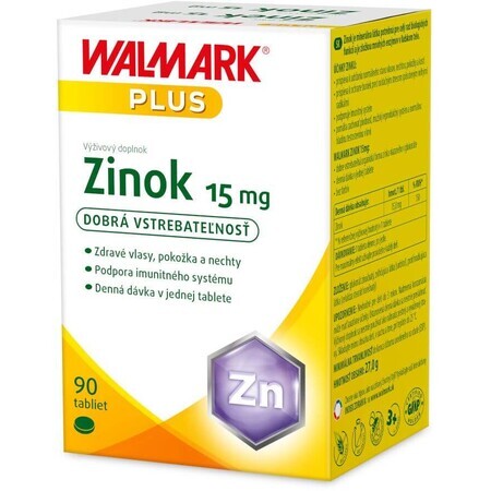 Walmark Zinc 15 mg 90 comprimés