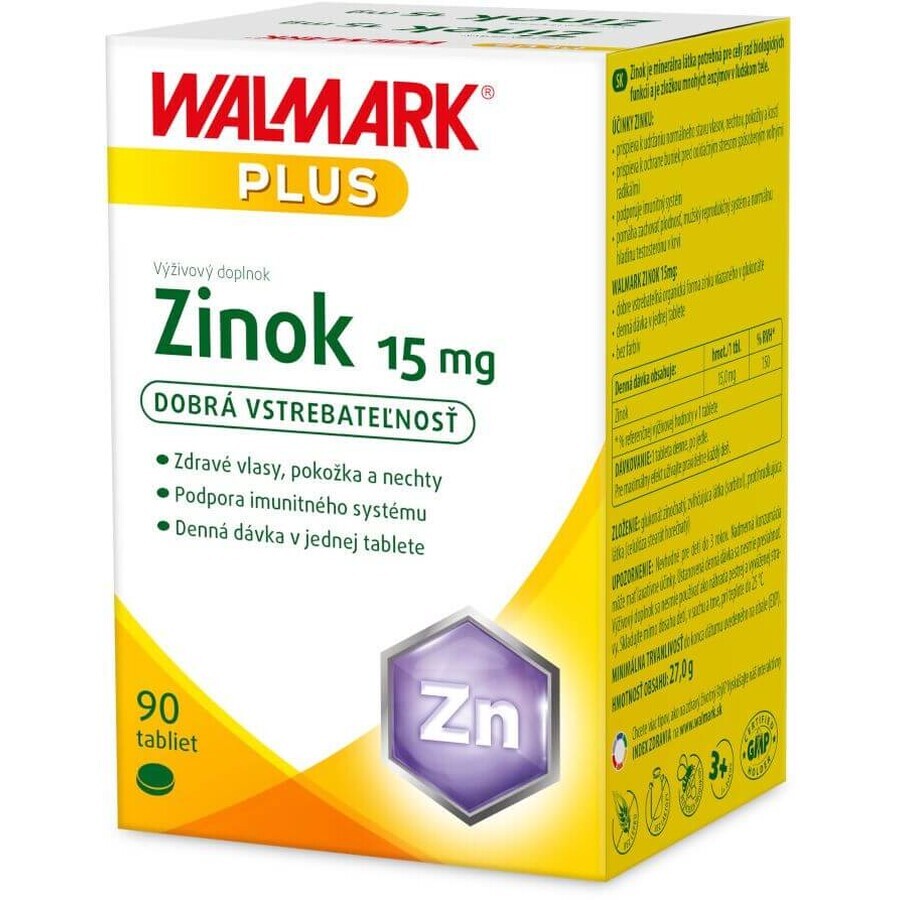 Walmark Zinc 15 mg 90 comprimés