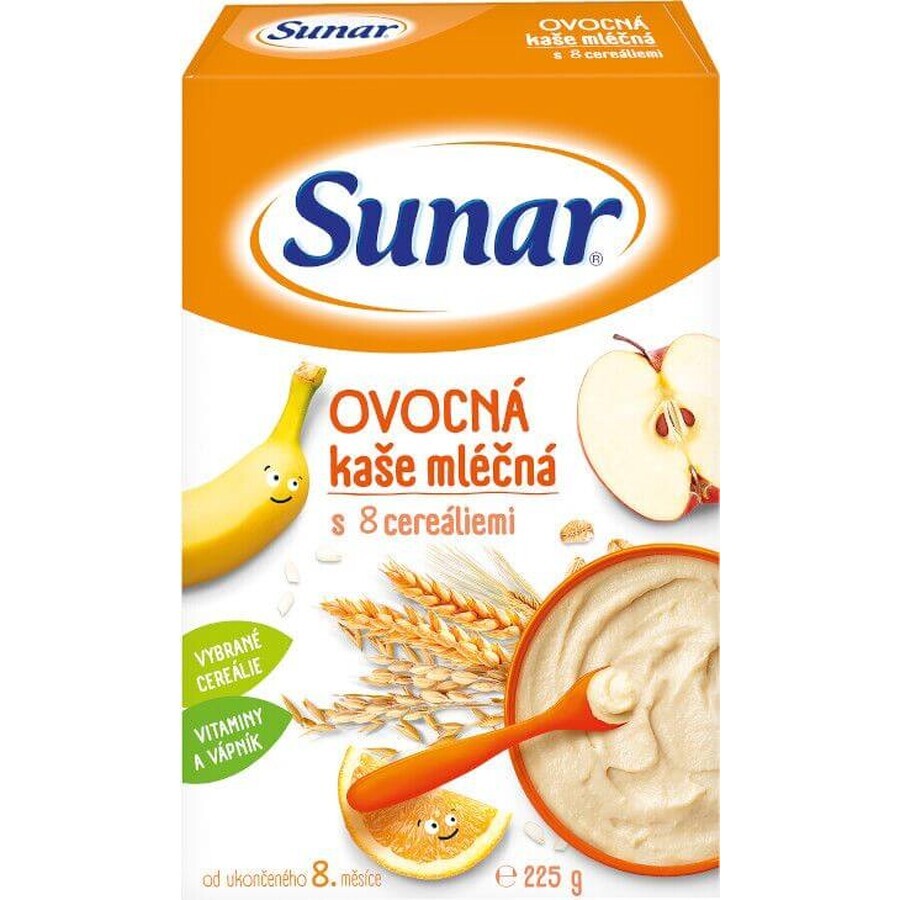 Porridge aux fruits Sunar avec 8 céréales 225 g