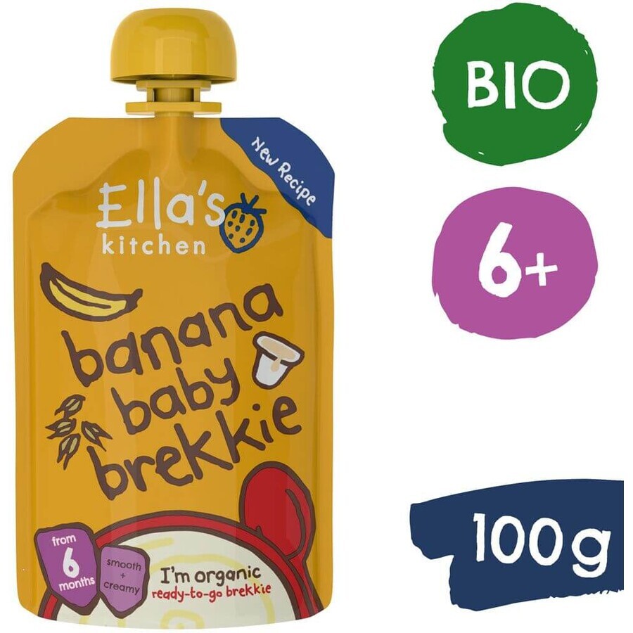 Ella's Kitchen Petit déjeuner bio avec banane et yaourt 100 g