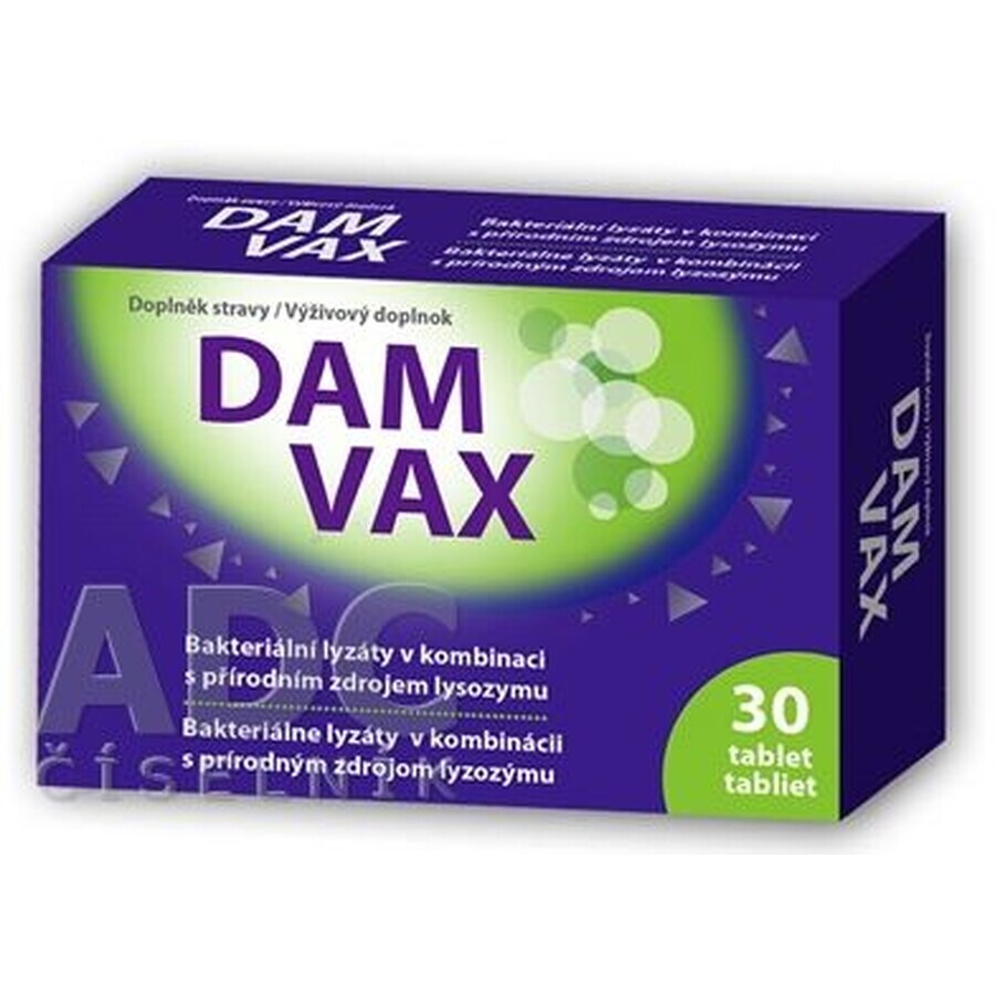 Damvax 30 comprimés