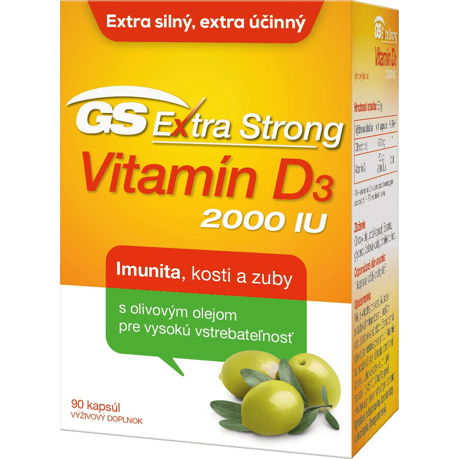 GS Extra Strong Vitamine D 2000 IU 90 gélules