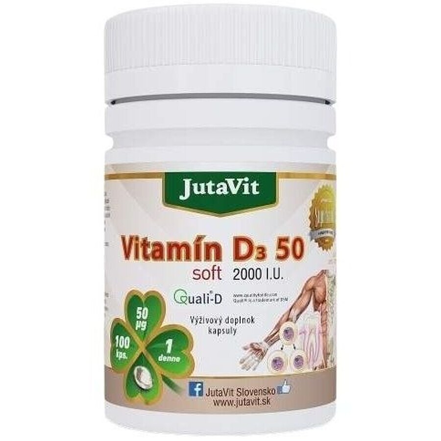 Jutavit Vitamine D3 50, 100 gélules