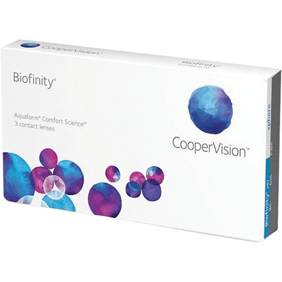 Lentilles de contact Biofinity -8.50 dpt 3 pcs