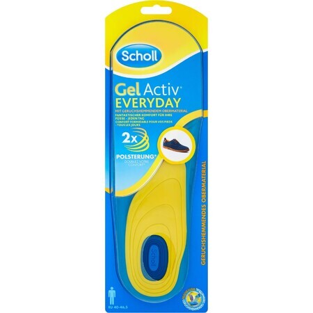 Semelles Scholl Gel Everyday - hommes 1 paire