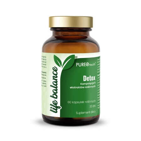 Pureo Health Life Balance Detox, 60 gélules