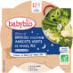 Menu Babybio Good Night L&#233;gumes verts, riz avec une pinc&#233;e de persil 230 g