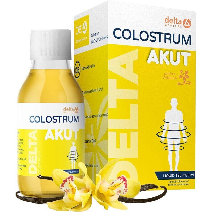 Delta Colostrum Akut líquido sabor vainilla 125 ml