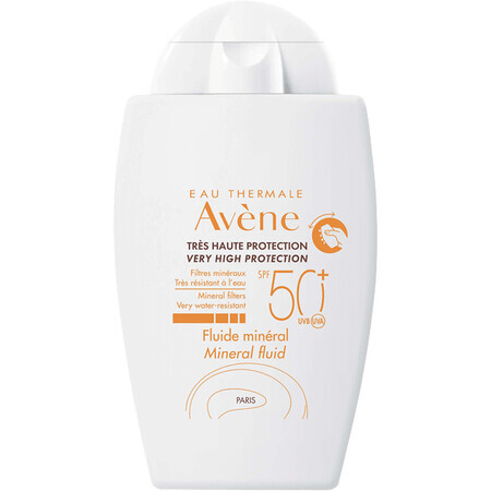 Avène Fluide Minéral SPF 50+ pour peaux hypersensibles, intolérantes ou allergiques 40 ml