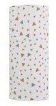 T-Tomi TETRA grande serviette en coton, triangles beiges 120 x 120 cm 1 pc