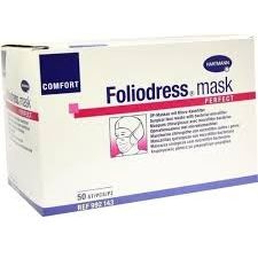 Masque Foliodress Masque chirurgical parfait 50 pcs 50 pcs