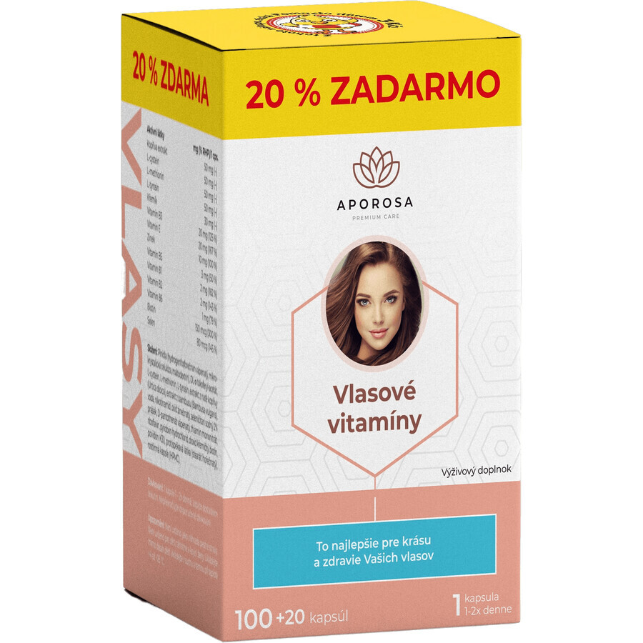 Aporosa Premium Hair Vitamins 120 gélules