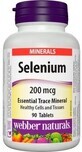 Webber Naturals Selenium 200 mcg 90 comprim&#233;s