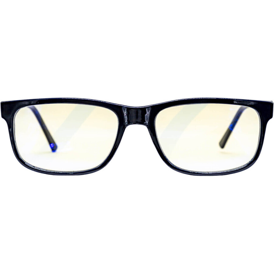 Glassa Lunettes d'ordinateur PCG02 D1,5 noir/bleu