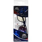 Glassa Lunettes d'ordinateur PCG02 D1,5 noir/bleu