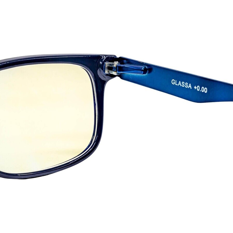 Glassa Lunettes d'ordinateur PCG02 D1,5 noir/bleu