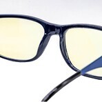 Glassa Lunettes d'ordinateur PCG02 D1,5 noir/bleu