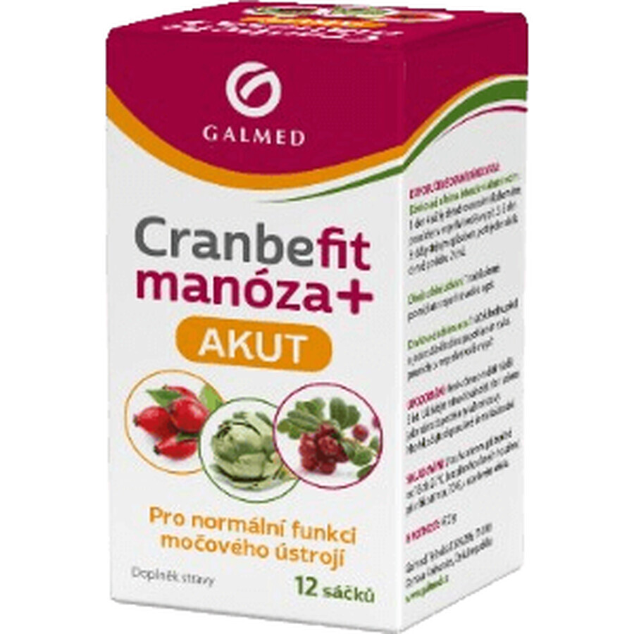 Galmed Cranbefit mannose+ AKUT 12 sachets