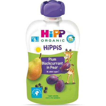 HiPP Organic 100% fruit Poire-Cassis-Prune 100 g