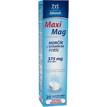 Zdrovit MaxiMag Strong Magnésium + Vitamine B6 20 comprimés effervescents