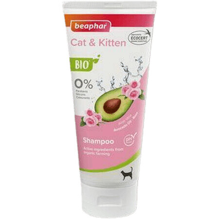 Beaphar Shampooing bio pour chats et chatons 200 ml