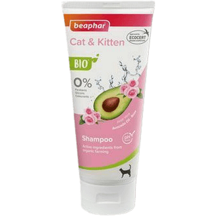 Beaphar Shampooing bio pour chats et chatons 200 ml