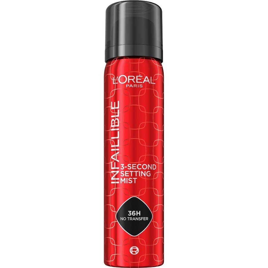 L'Oréal Paris Infaillible 3-s brume de réglage, 75 ml