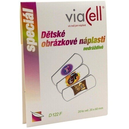 Viacell D122F patchs pour enfants 20x60mm 20 pcs