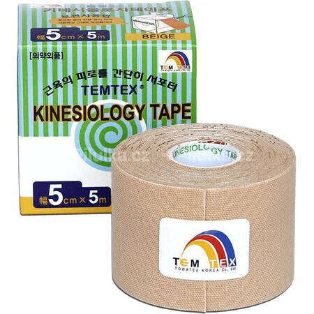 Temtex Kinesology tape Bande beige 5cm x 5m