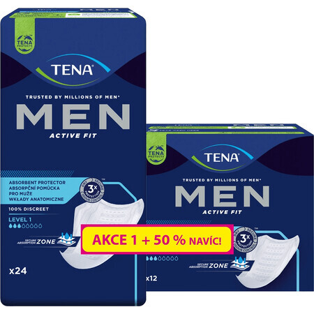 Tena Men Level 1 (50% de plus) 36 pcs