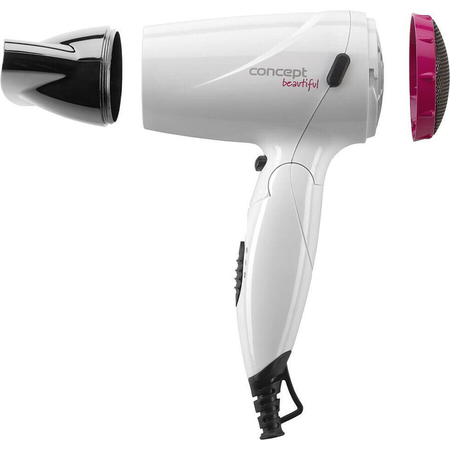 Sèche-cheveux Concept VV5740 Beautiful 1500W blanc + rose