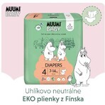 Muumi Baby 4 Maxi 7-14 kg, Monatspackung Bio-Windeln, 138 Stück