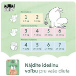 Muumi Baby 4 Maxi 7-14 kg, Monatspackung Bio-Windeln, 138 Stück