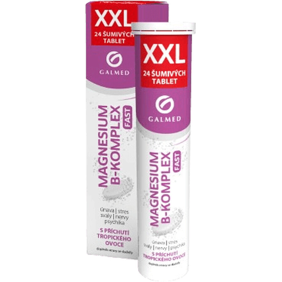 Galmed Magnésium B-complex FAST XXL 24 comprimés effervescents