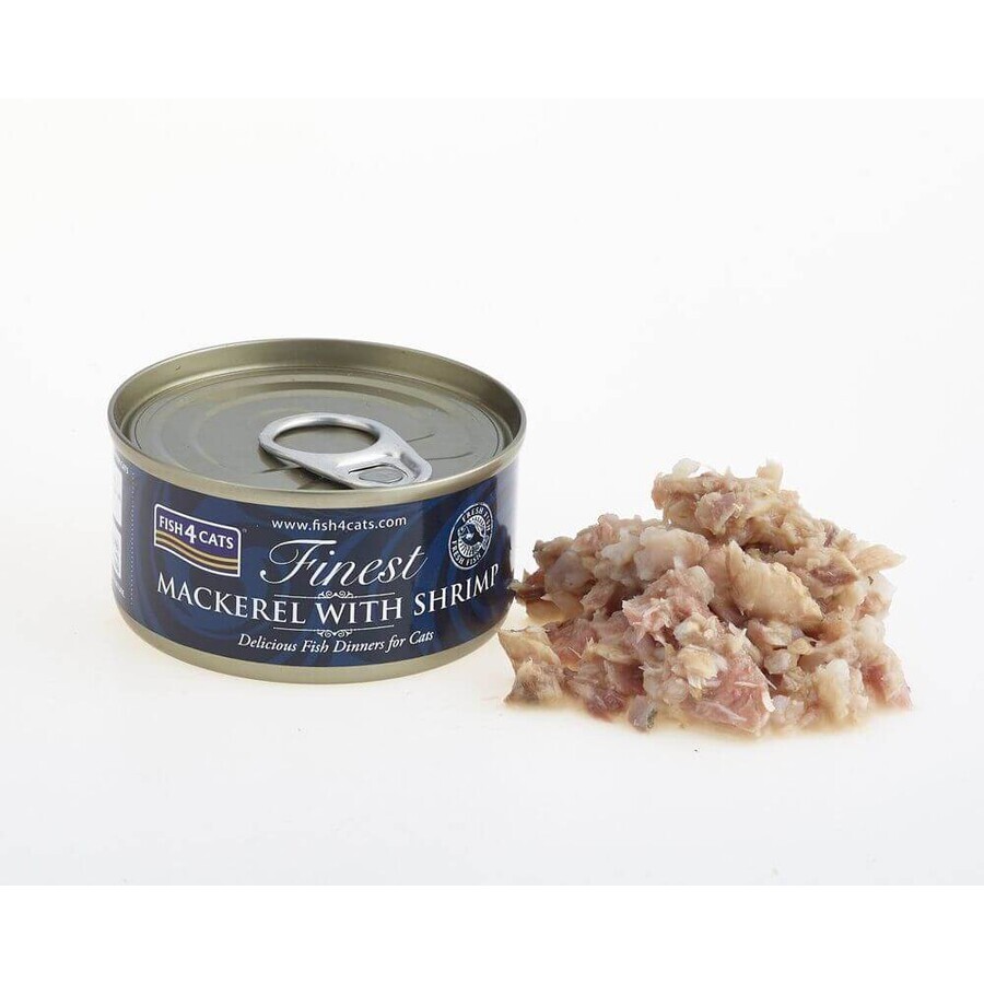 Fish4Cats Croquettes pour chats Finest mackerel with prawns 70 g