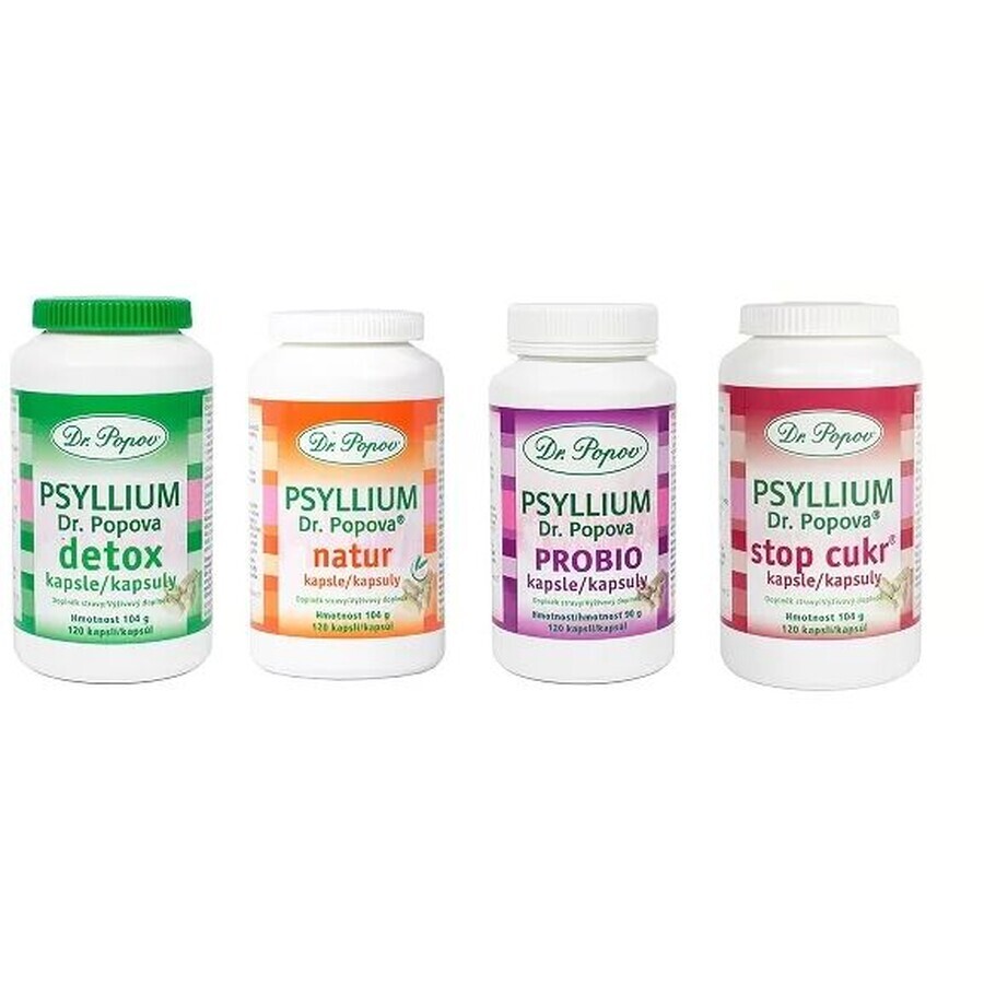 Popov Psyllium Digestie 120 gélules