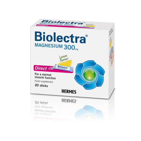 Biolectra Magnésium Direct Citron 300mg, 20 sachets, Hermes Arzneimittel