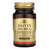 Biotine 300 mcg, 100 comprimés, Solgar