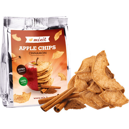 Chips aux pommes et à la cannelle dans un sachet de 25g