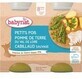 Menu Babybio Petits pois et pommes de terre au cabillaud 2 x 200 g